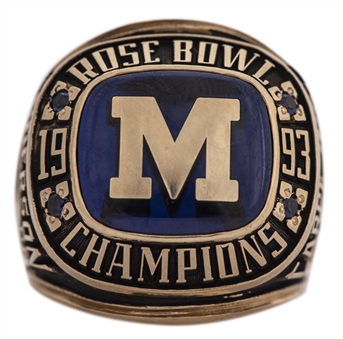 1993 Michigan Wolverines Football Rose Bowl Champions Ring